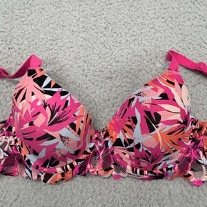 No Boundaries Bra 34A Push Up Bra Floral Luft Pink
